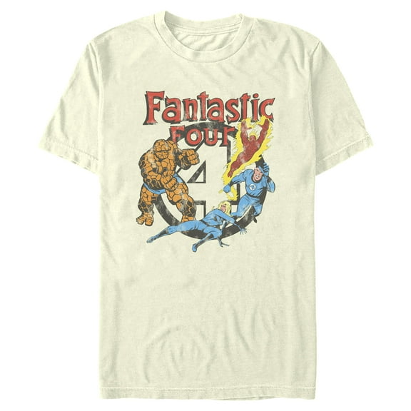 Men's Marvel: Fantastic Four Distressed Classic Squad  Graphic T-Shirt