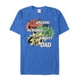 thumbnail image 1 of Men's Marvel Father's Day Avengers Dad Qualities  Graphic Tee Royal Blue Heather Small, 1 of 4