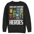 thumbnail image 1 of Men's Marvel Father's Day Avengers Everyday Heroes Sweatshirt Black X Large, 1 of 3