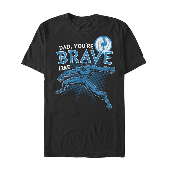 Men's Marvel Father's Day Panther Graphic Tee Black X Large