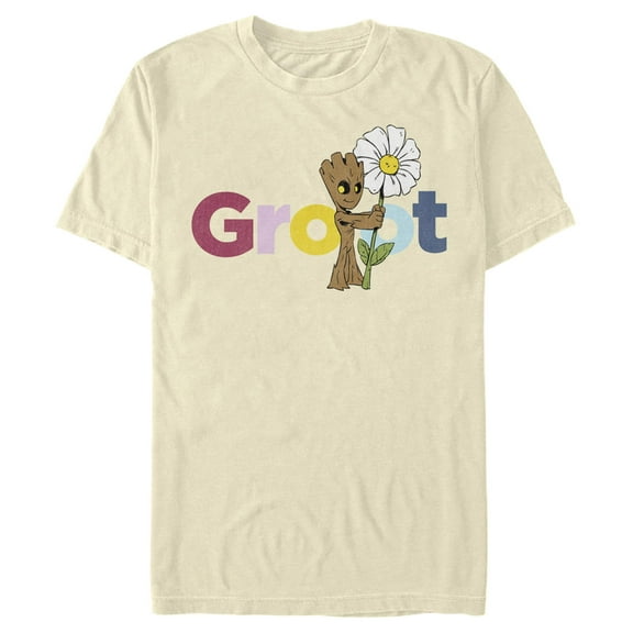 Men's Marvel Floral Groot  Graphic T-Shirt