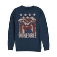 thumbnail image 1 of Men's Marvel Fourth of July  Incredible Hulk  Sweatshirt Navy Blue Small, 1 of 3