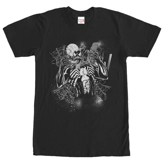 Men's Marvel Full Moon Venom  Graphic Tee Black Small