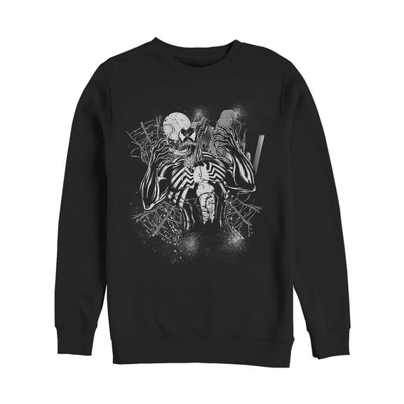 Men's Marvel Full Moon Venom Sweatshirt Black Large