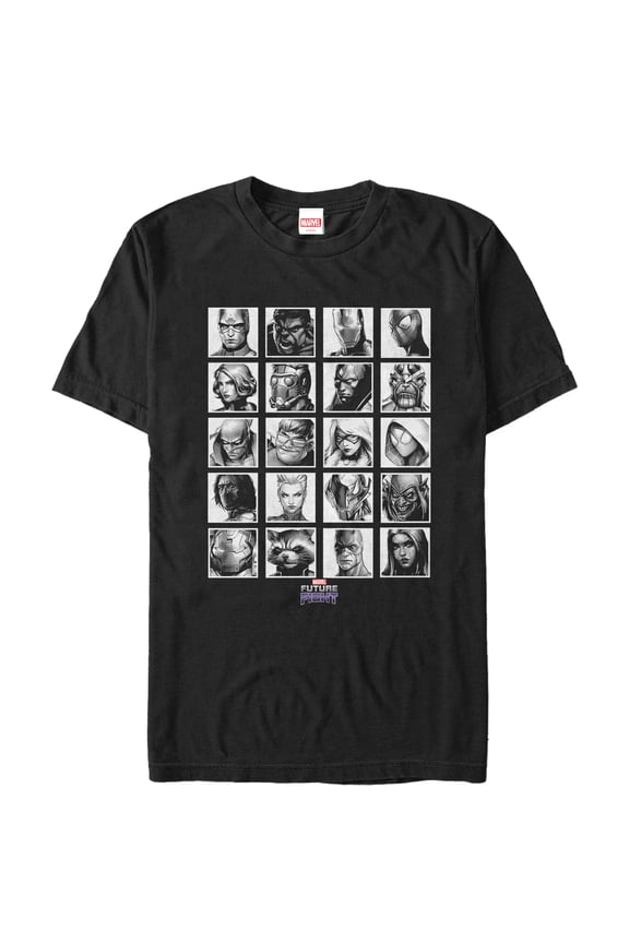 Men's Marvel Future Fight Characterscale Graphic Tee Black Large