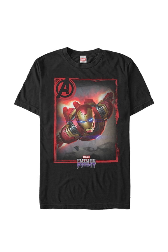 Men's Marvel Future Fight Iron Man  Graphic Tee Black Large