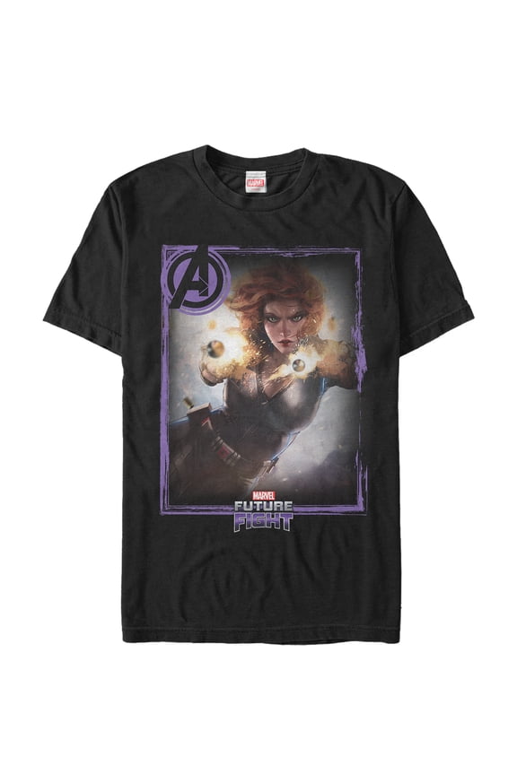 Men's Marvel Future Fight Widow Graphic Tee Black Small