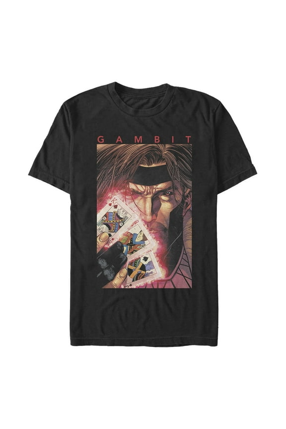 Men's Marvel Gambit Poker Cards Graphic T-Shirt