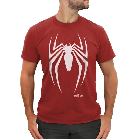 Men's Marvel Gamerverse Spider-Man Logo  Graphic Tee Red Large