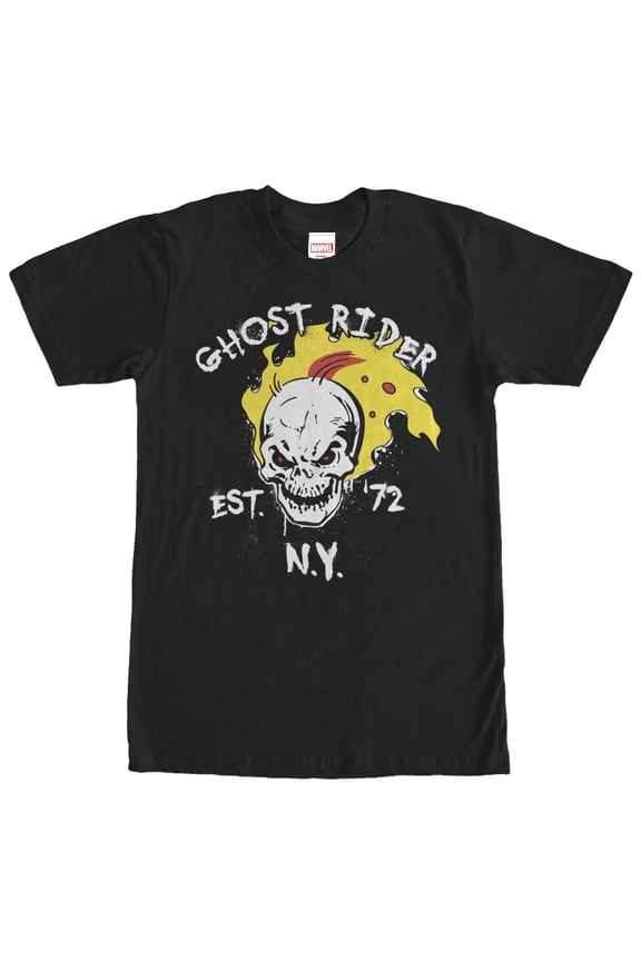 Men's Marvel Ghost Rider 197Black  Graphic Tee Black Medium
