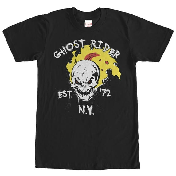 Men's Marvel Ghost Rider 197Black Graphic Tee Black Small