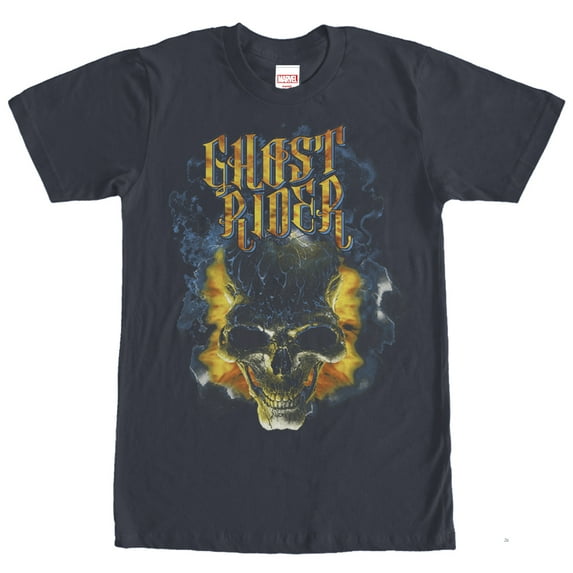 Men's Marvel Ghost Rider Graphic Tee Navy Blue X Large