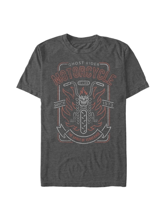 Men's Marvel Ghost Rider Motorcycle Since 1972 Graphic T-Shirt