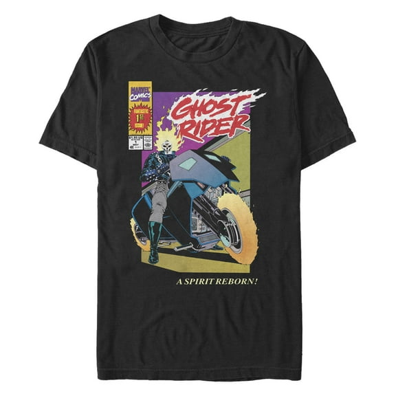 Men's Marvel Ghost Rider Comic Cover Graphic T-Shirt