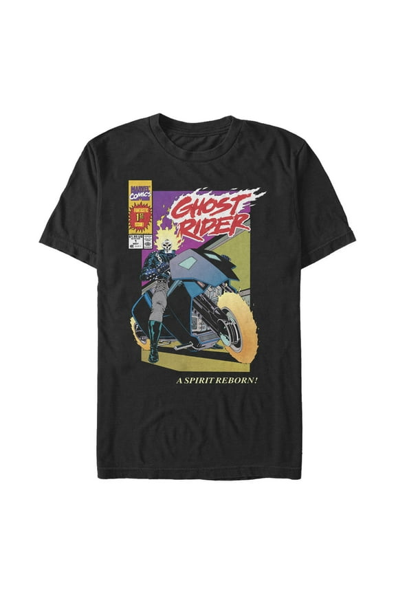 Men's Marvel Ghost Rider Comic Cover Graphic T-Shirt