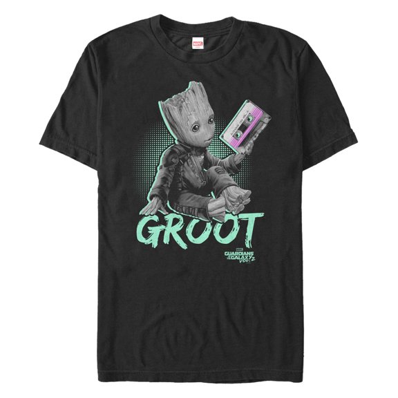 Men's Marvel Groot Awesome Mix Neon Graphic T-Shirt