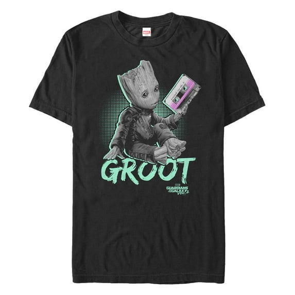 Men's Marvel Groot Awesome Mix Neon Graphic T-Shirt