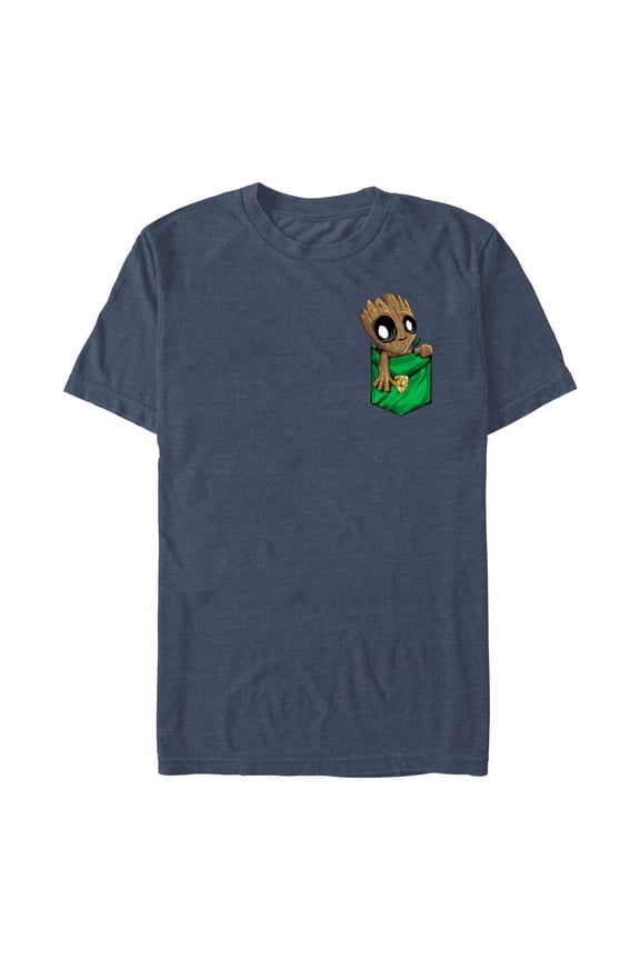 Men's Marvel Groot Front Pocket Graphic T-Shirt