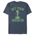 thumbnail image 1 of Men's Marvel Groot Get Your Green On  Graphic Tee Navy Blue Heather Medium, 1 of 4