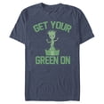 thumbnail image 1 of Men's Marvel Groot Get Your Green On  Graphic Tee Navy Blue Heather X Large, 1 of 4