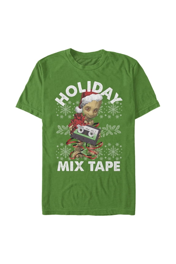 Men's Marvel Groot Holiday Mixtape Graphic T-Shirt