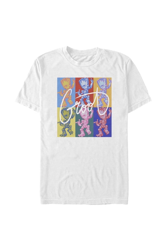 Men's Marvel Groot Pop Art  Graphic T-Shirt