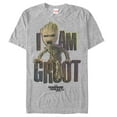 thumbnail image 1 of Men's Marvel Guardians of Galaxy Vol. 2 Groot Growl  Graphic Tee Athletic Heather Small, 1 of 5