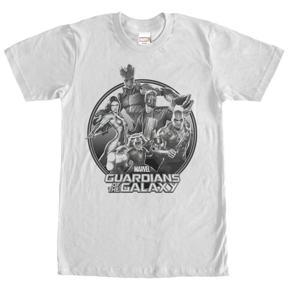 Men's Marvel Guardians of the Galaxy  Graphic Tee White Large