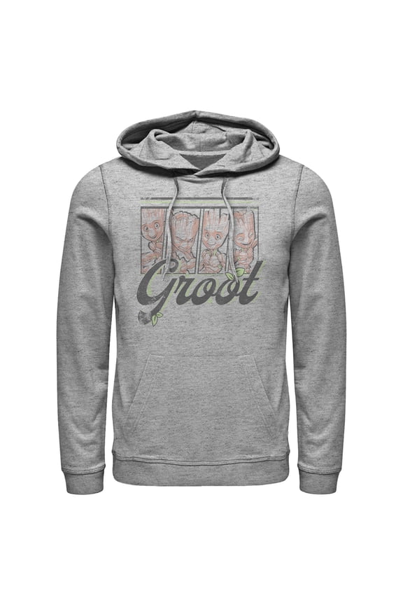 Men's Marvel Guardians of the Galaxy Groot Panels  Pull Over Hoodie
