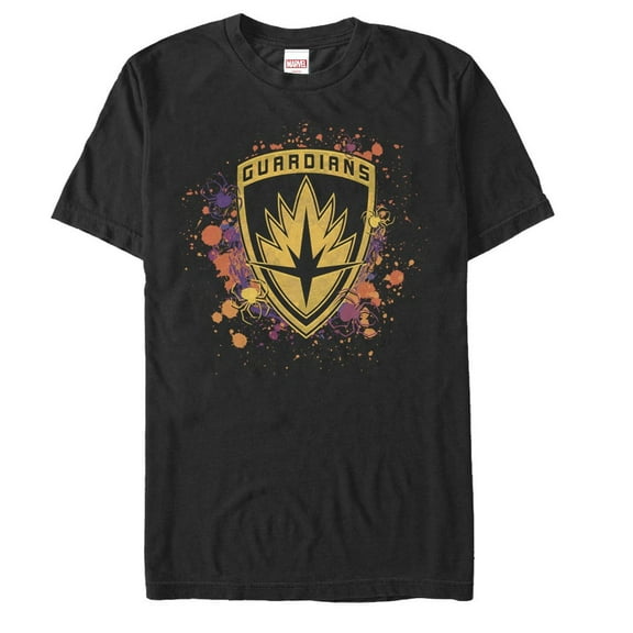 Men's Marvel Guardians of the Galaxy Halloween Logo Graphic Tee Black Medium