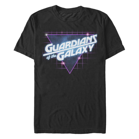 Men's Marvel: Guardians of the Galaxy Neon Shape Guardians Logo Graphic T-Shirt