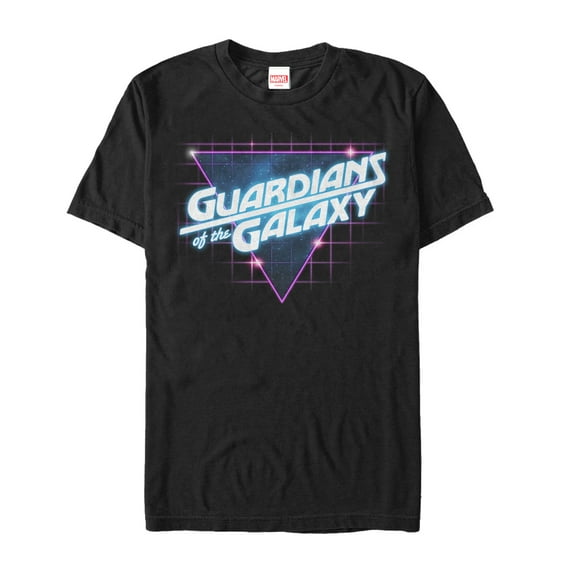 Men's Marvel Guardians of the Galaxy Retro Logo Graphic Tee Black Small