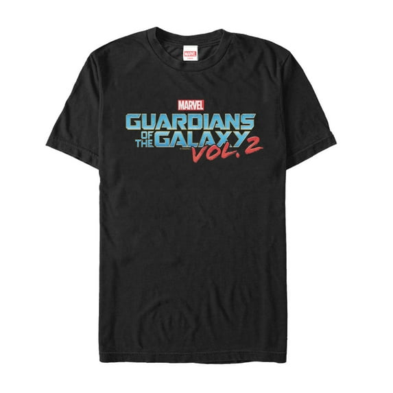 Men's Marvel Guardians of the Galaxy Vol. 2 Logo Graphic Tee Black 2X Large