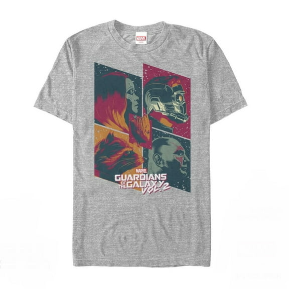 Men's Marvel Guardians of the Galaxy Vol. 2 Team Five  Graphic Tee Athletic Heather 2X Large