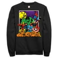 thumbnail image 1 of Men's Marvel Halloween Avengers Scene  Sweatshirt Black Medium, 1 of 4