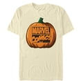 thumbnail image 1 of Men's Marvel Halloween Classic Logo Pumpkin  Graphic Tee Cream 2X Large, 1 of 3