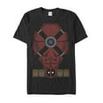 thumbnail image 1 of Men's Marvel Halloween Deadpool Cartoon Costume  Graphic Tee Black Small, 1 of 4