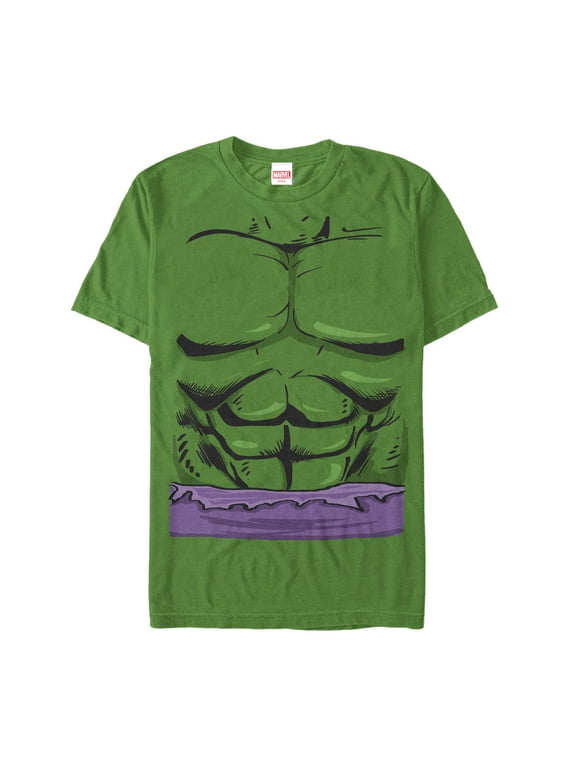 Men's Marvel Halloween Hulk Classic Costume Graphic Tee Kelly Green 3X Large