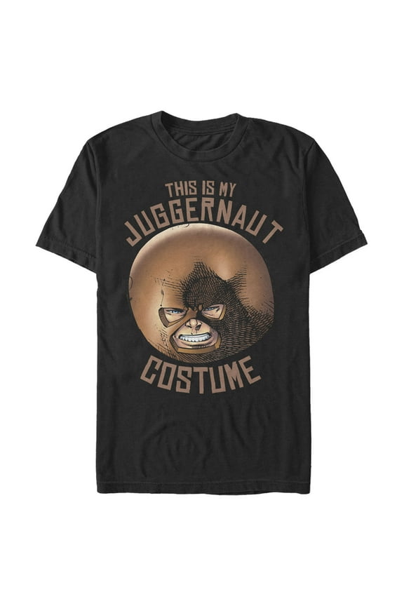 Men's Marvel Halloween Juggernaut Costume Graphic Tee Black Large