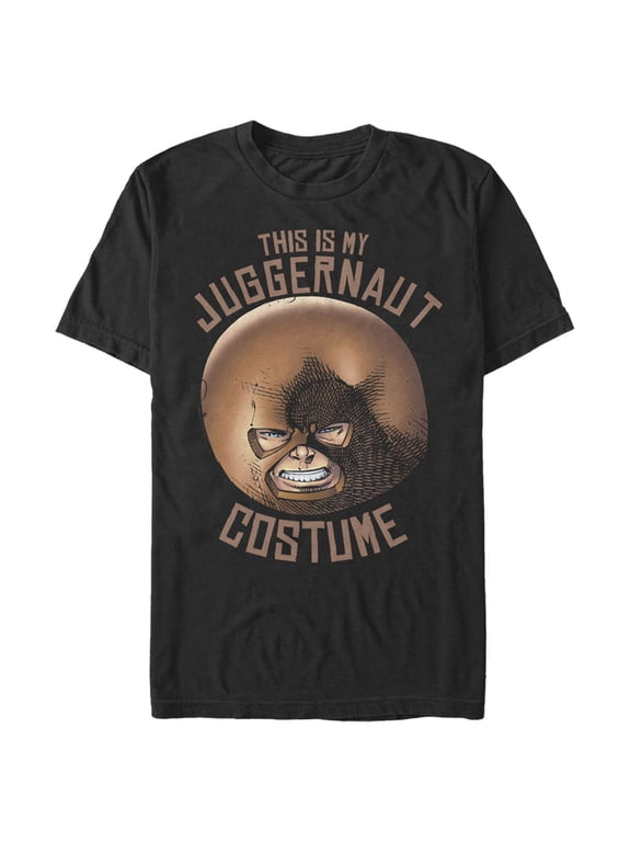 Men's Marvel Halloween Juggernaut Costume Graphic Tee Black Small