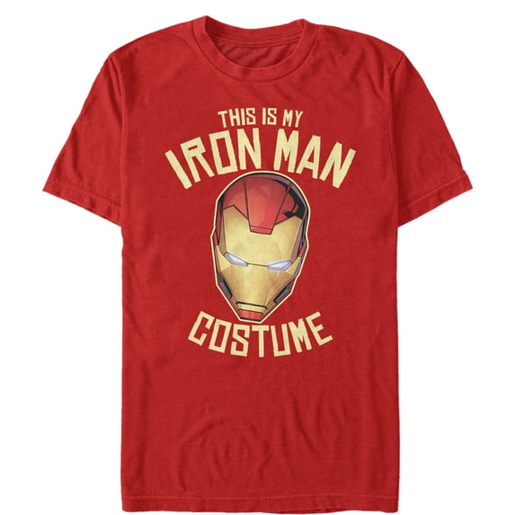Men's Marvel Halloween My Iron Man Costume Graphic Tee Red Small