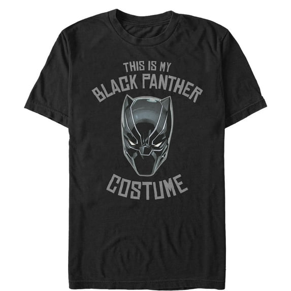 Men's Marvel Halloween My Panther Costume Graphic Tee Black Large