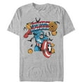 thumbnail image 1 of Men's Marvel Halloween Pumpkins Captain America  Graphic Tee, 1 of 4