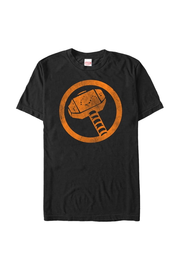 Men's Marvel Halloween Thor's Hammer  Graphic Tee Black Medium