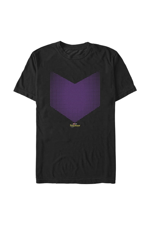 Men's Marvel Hawkeye Halftone Arrow Icon  Graphic Tee Black 2X Large