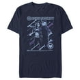 thumbnail image 1 of Men's Marvel Hawkeye Kate Bishop Security  Graphic Tee Navy Blue 2X Large, 1 of 5