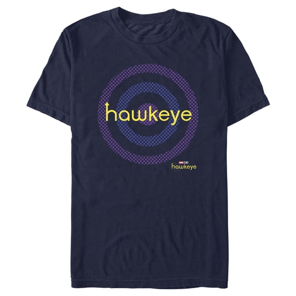 Men's Marvel Hawkeye Target Acquired Graphic Tee Navy Blue X Large