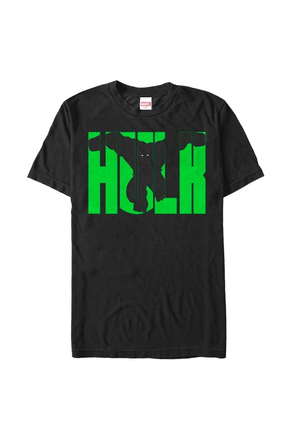 Men's Marvel Hulk Attack Graphic Tee Black X Large