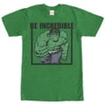 thumbnail image 1 of Men's Marvel Hulk Be Incredible Graphic Tee Kelly Heather Large, 1 of 3