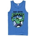 thumbnail image 1 of Men's Marvel Hulk Getting Ripped  Tank Top Royal Blue Large, 1 of 3
